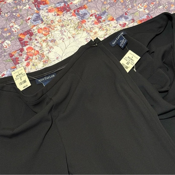 NWT Ann Taylor Black 2 pcs Set Sequined Fringe Size:  2 - Picture 15 of 16